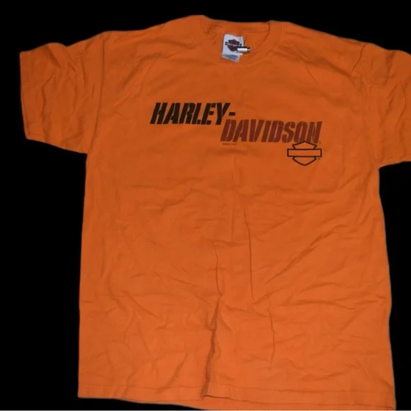 Harley-Davidson Orange Short Sleeve Tee - Picture 3 of 3